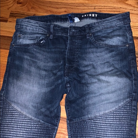 H&M Mens 34 Skinny Tampered Jeans - Picture 1 of 2